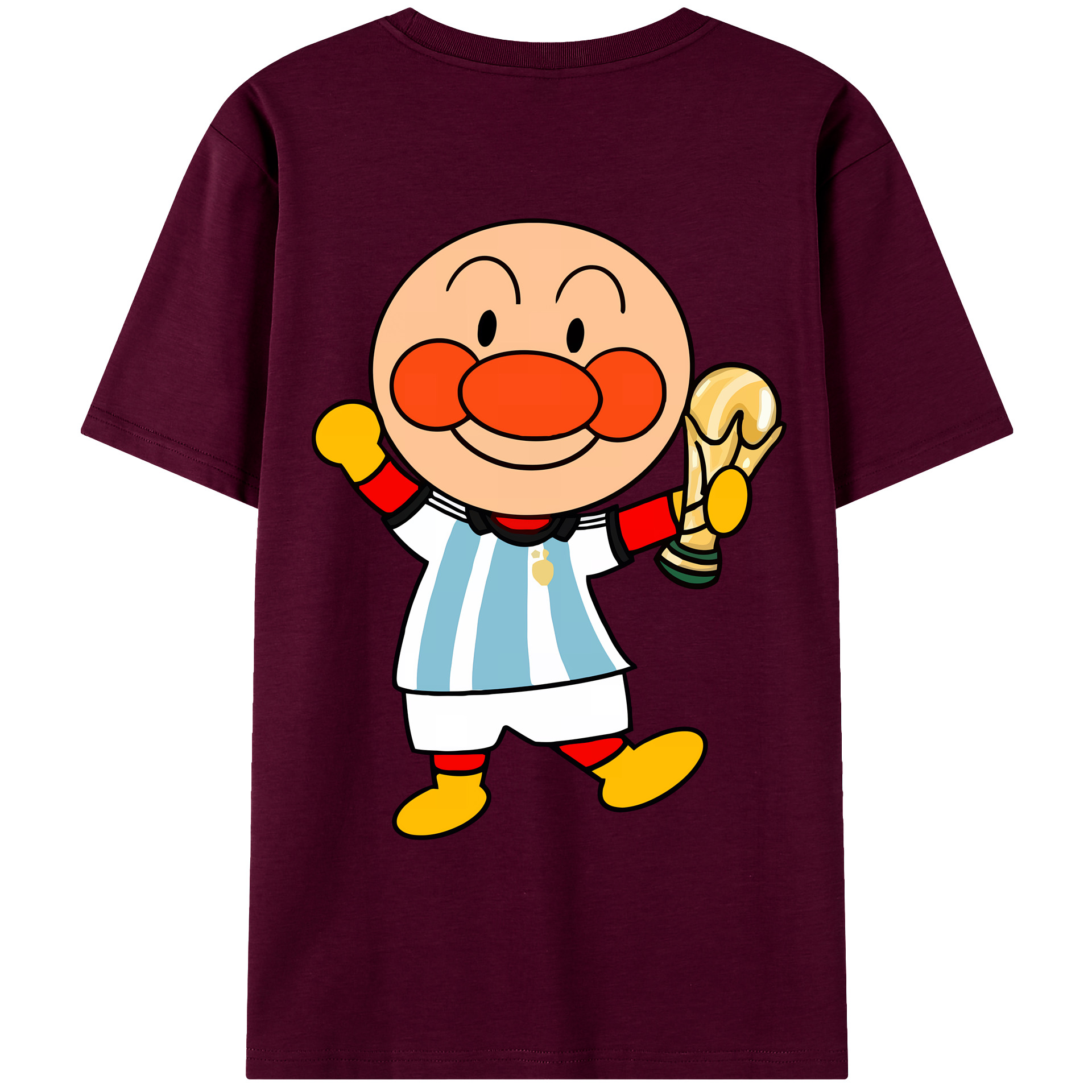 （画像用） アンパンマン Anpanman レディース半袖Tシャツ(バックプリント)